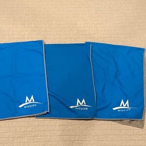 Bundle of 3 Mission Enduracool Blue Cooling Towels